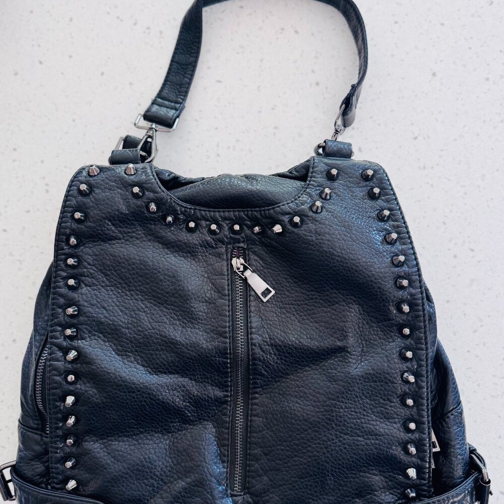 UTO Rivet Studded Backpack Purse - Picture 4 of 7